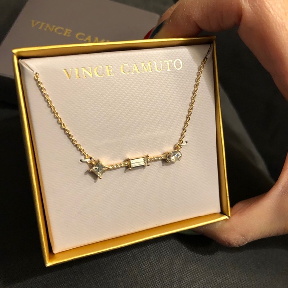 NWT Vince Camuto multi stone necklace gold - Picture 5 of 12